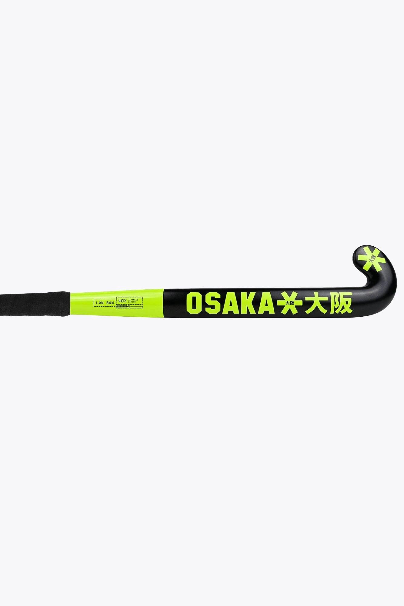 Crosse de hockey sur gazon Osaka - Edit One - Courbure basse 40 | Vert fluo 3/5