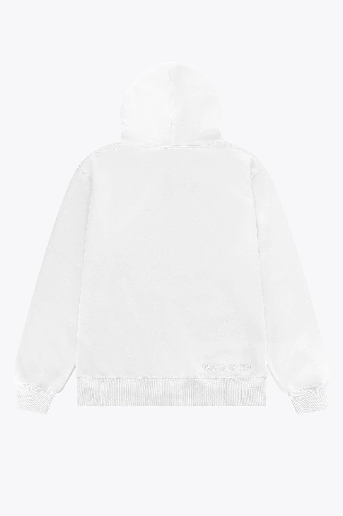 Felpa con cappuccio unisex Osaka Basic | Bianca 3/6