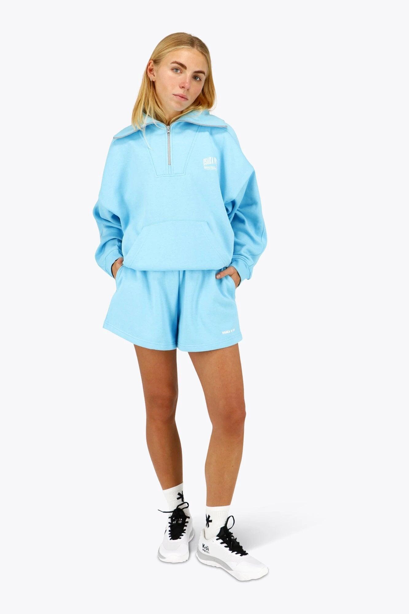 Pull demi-zippé femme Osaka | Bleu clair 5/6