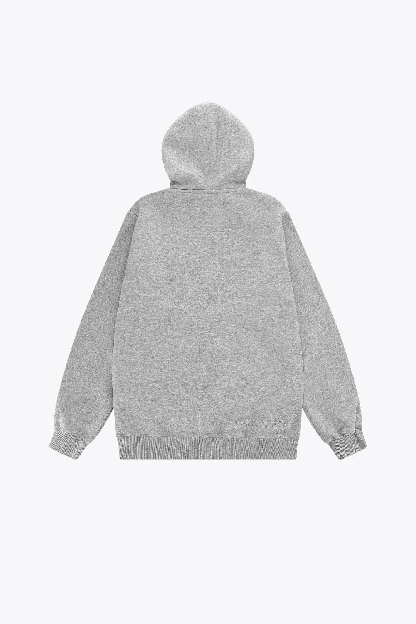 Osaka Kinderhoodie Basic | Grijs gemêleerd 3/6