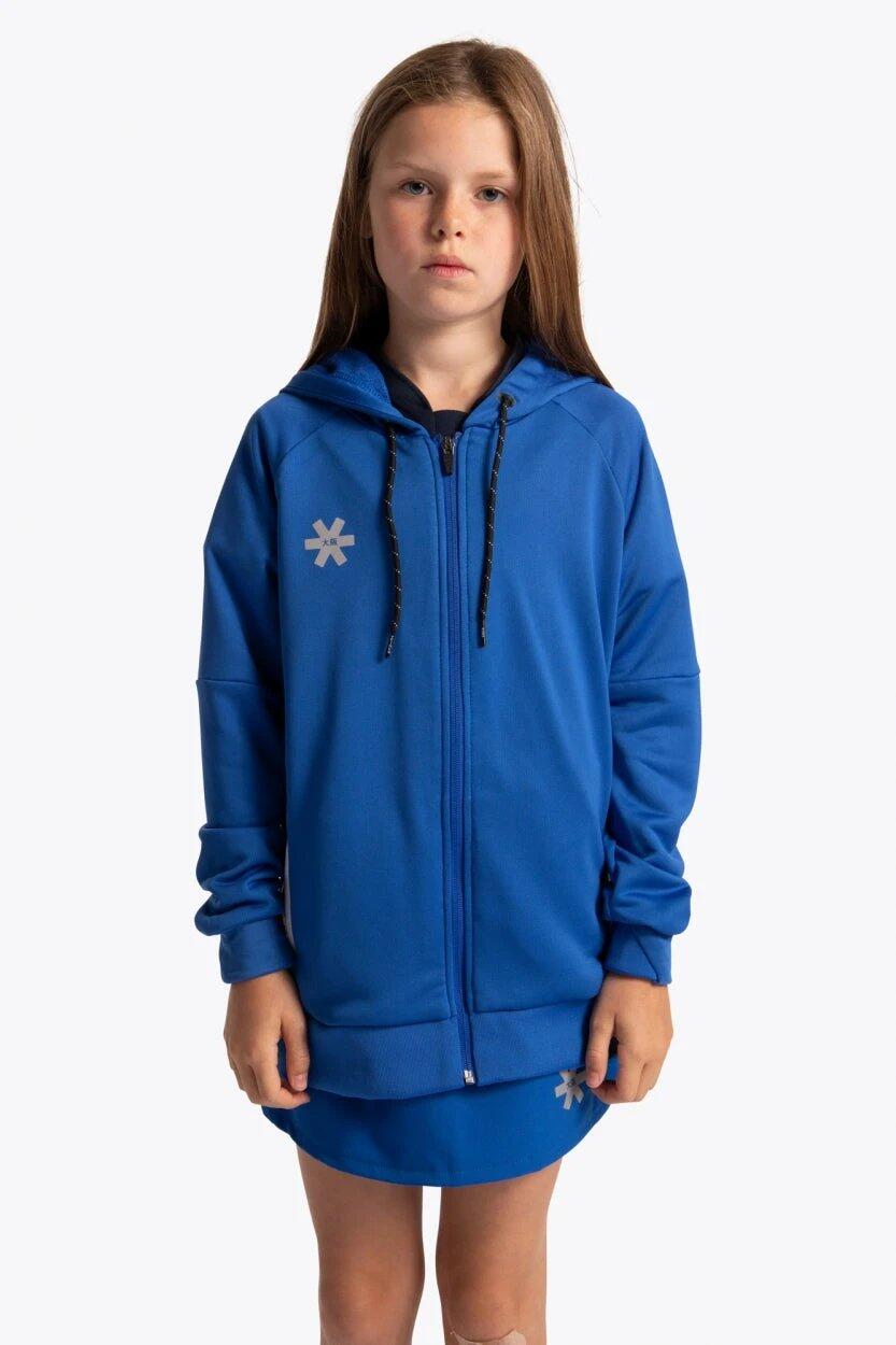 Sudadera con capucha y cremallera de entrenamiento Osaka para niños | azul real 1/6