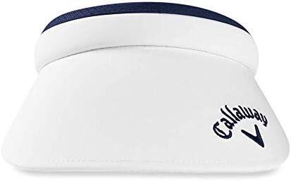 Callaway Women's Clip Visor, Visera de Golf para Mujer, Blanco/Azul Marino 2/3