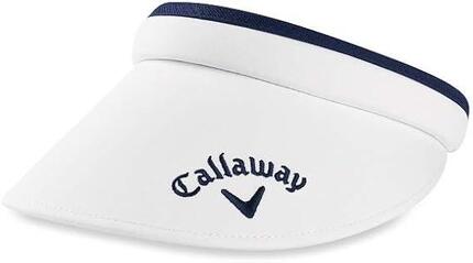 Callaway Women's Clip Visor, Visera de Golf para Mujer, Blanco/Azul Marino