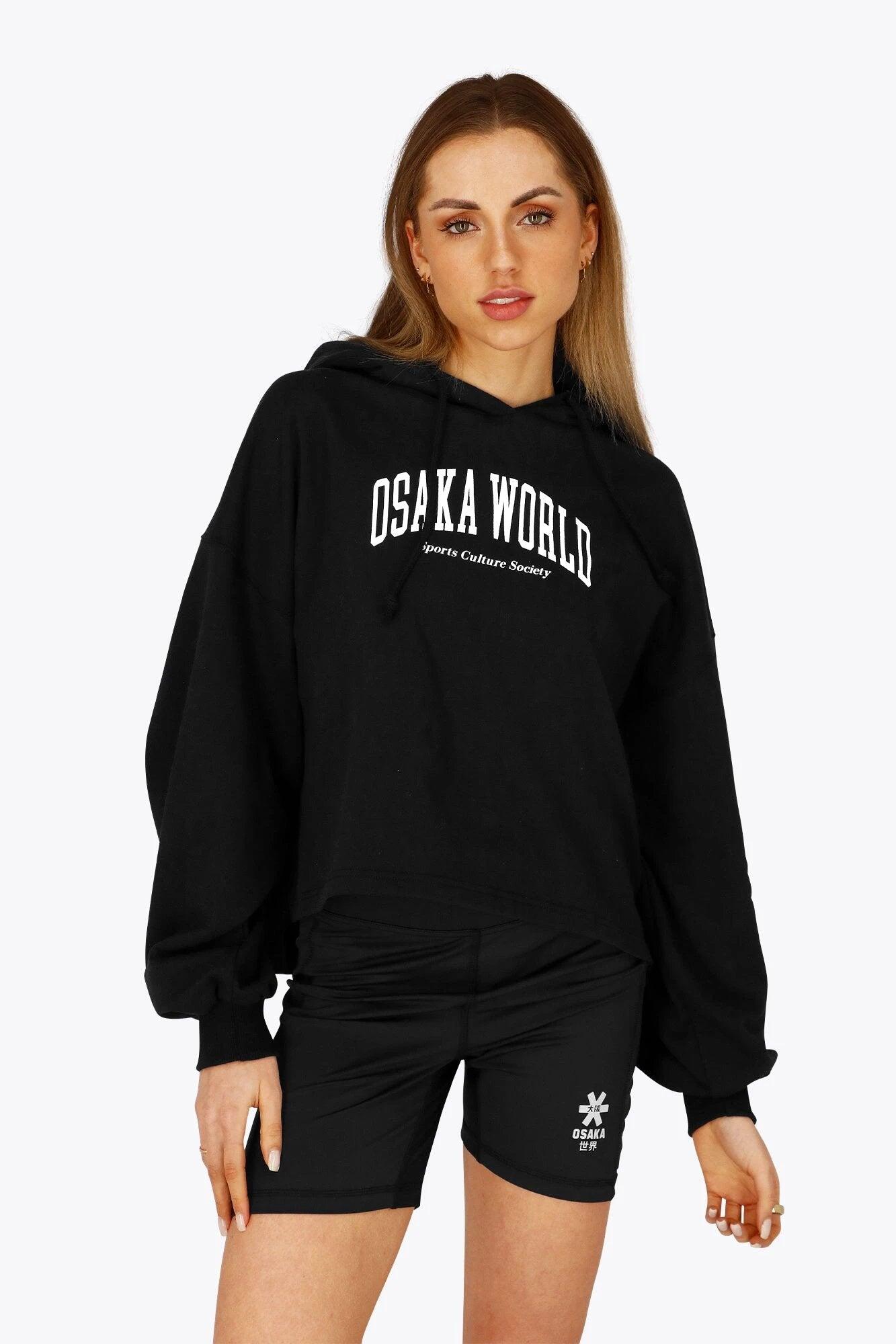 Osaka dames cropped hoodie | Zwart 3/6