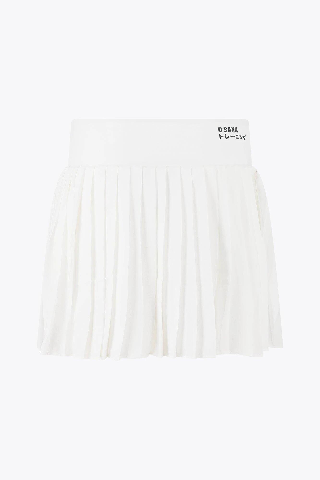 Jupe-short plissée Osaka pour femme | Blanc 4/5