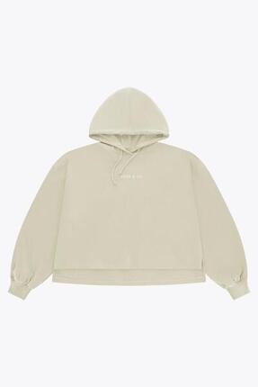Osaka Damen Kurzer Hoodie | Warmes Grau