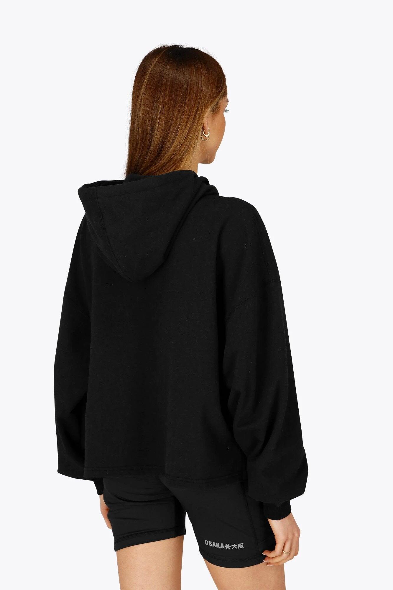 Osaka dames cropped hoodie | Zwart 5/6