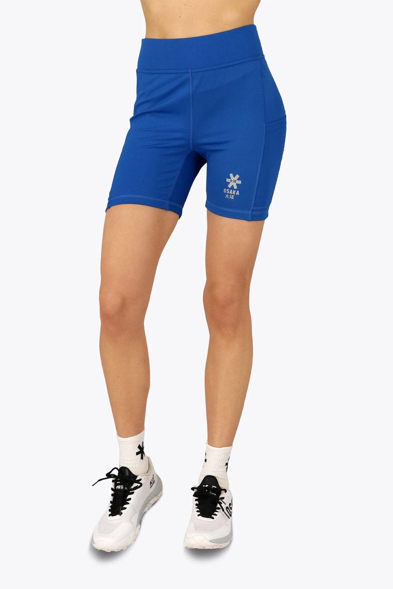 Pantaloncini da ciclista tecnici Osaka da donna | Blu principessa 3/6