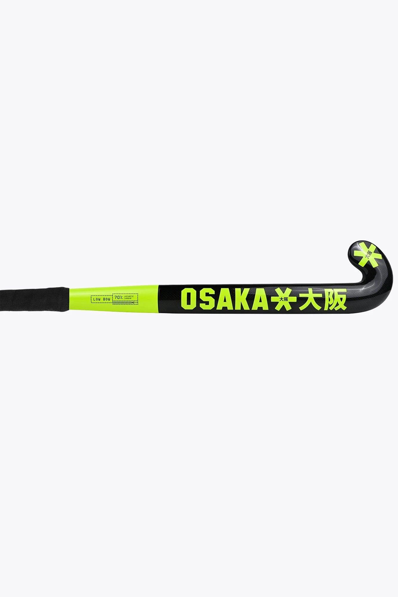 Crosse de hockey sur gazon Osaka - Edit One - Courbure basse 70 | Vert fluo 3/5