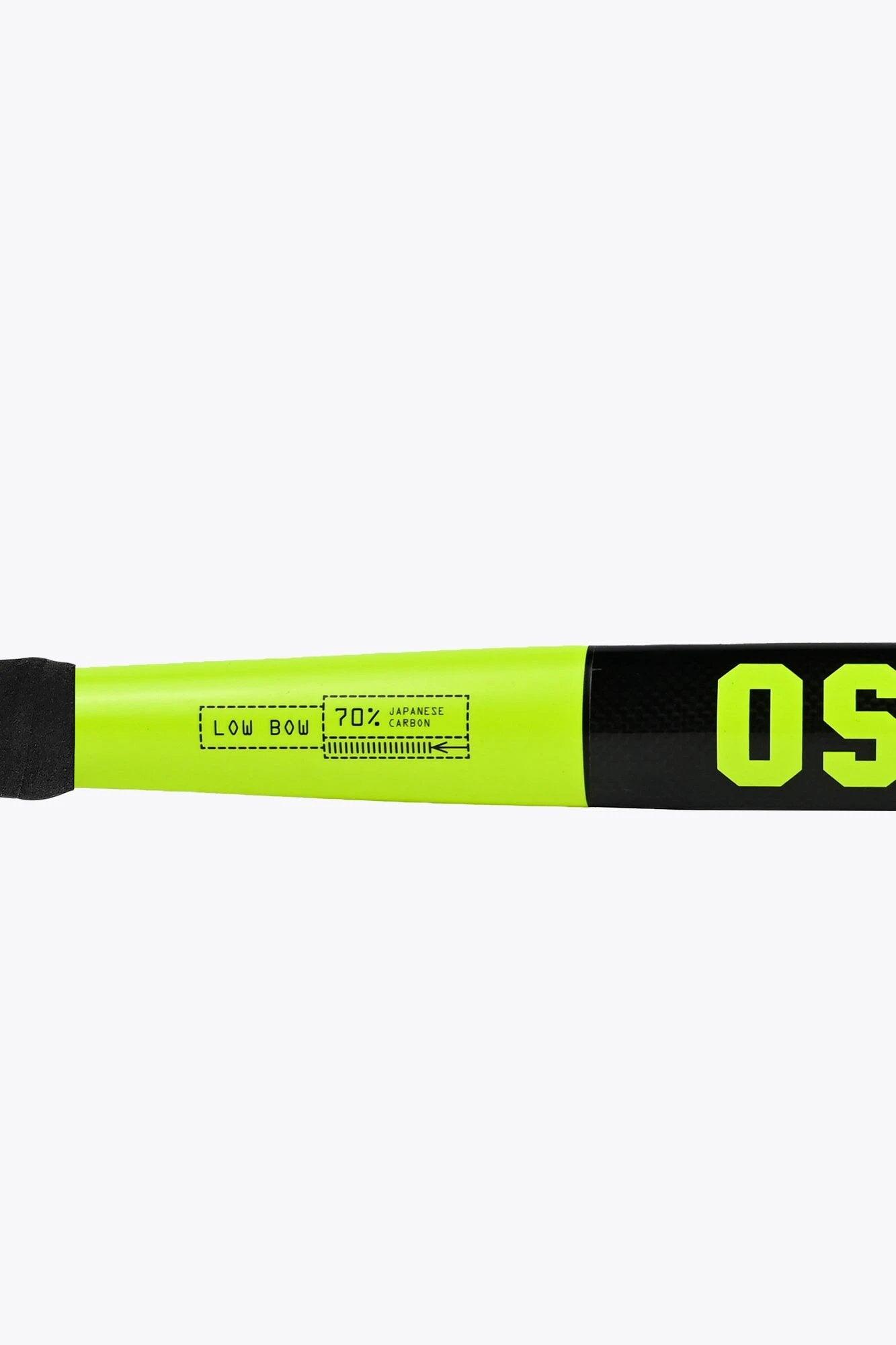 Crosse de hockey sur gazon Osaka - Edit One - Courbure basse 70 | Vert fluo 5/5