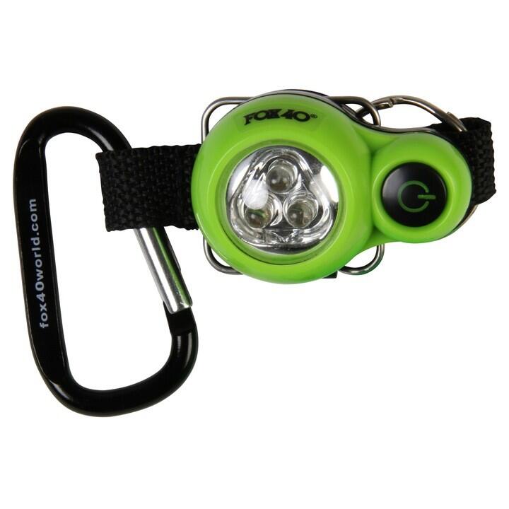 Set Fluier Fox 40 Micro cu Minilanterna XP, 110 dB, Portocaliu