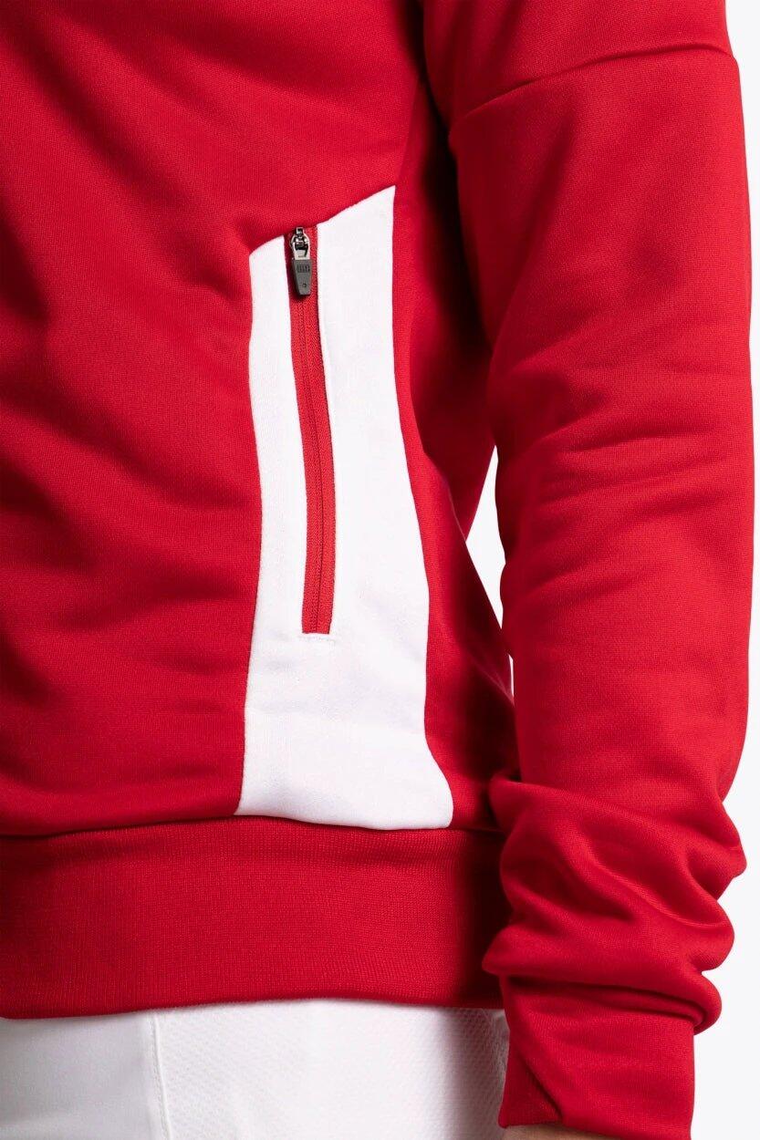 Felpa con cappuccio e zip da allenamento Osaka Women | Rossa 6/6