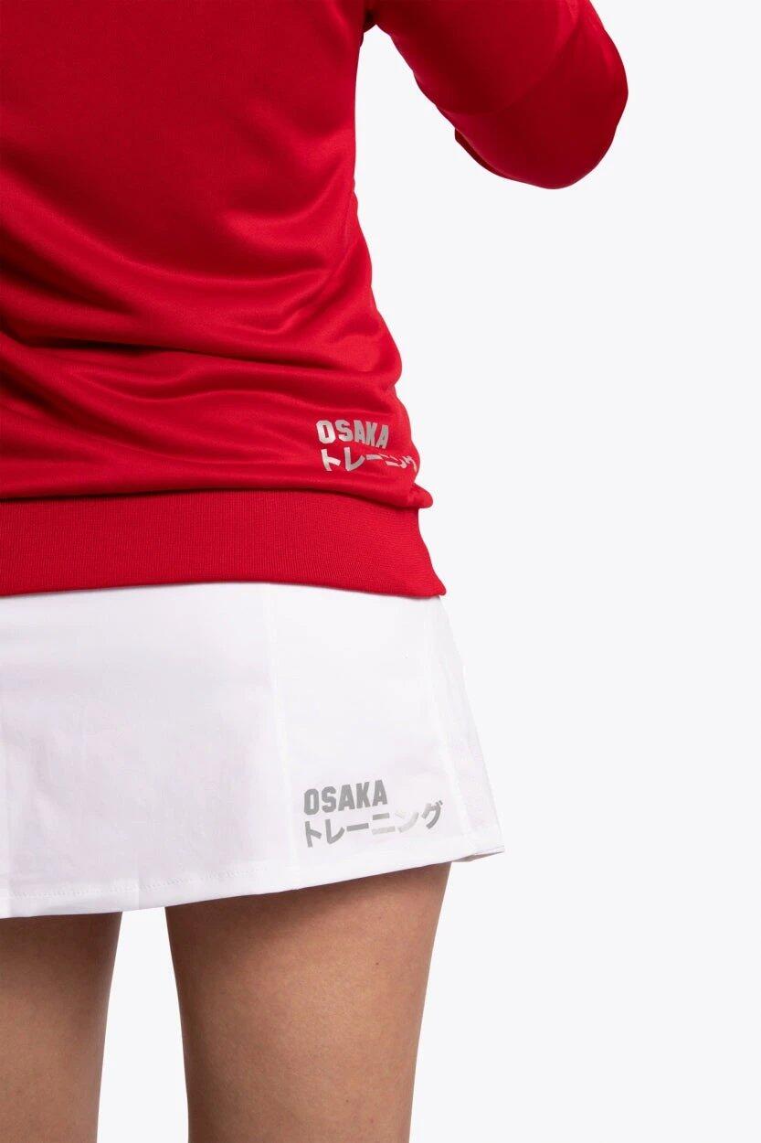 Felpa con cappuccio e zip da allenamento Osaka Women | Rossa 5/6