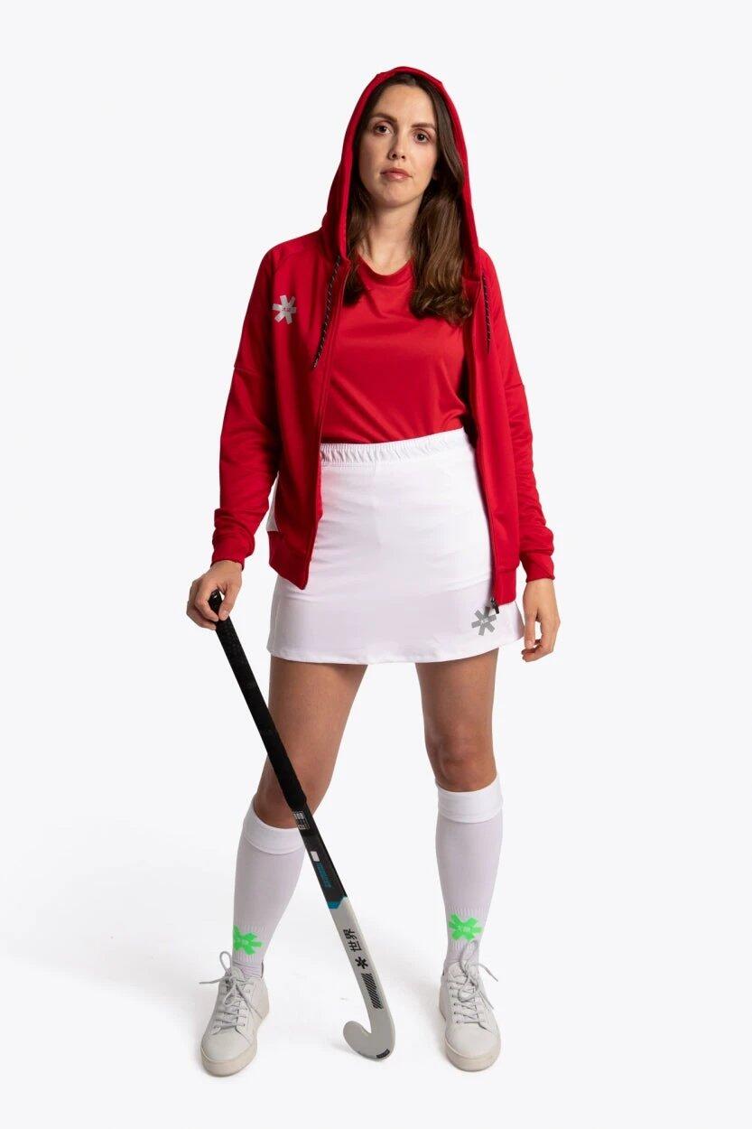 Felpa con cappuccio e zip da allenamento Osaka Women | Rossa 4/6