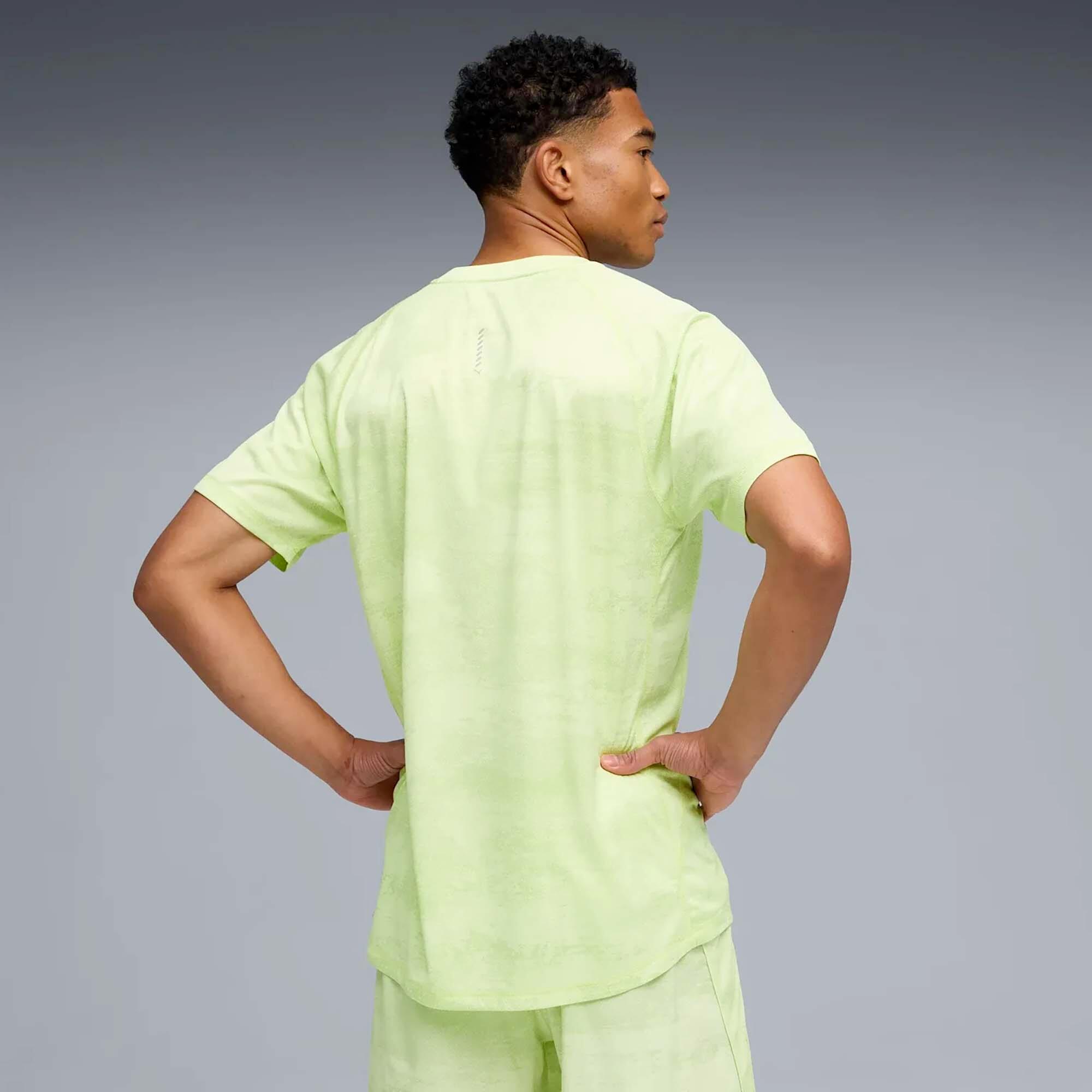 T-Shirt Puma M Run Velocity Aop Tee Volwassenen 3/4