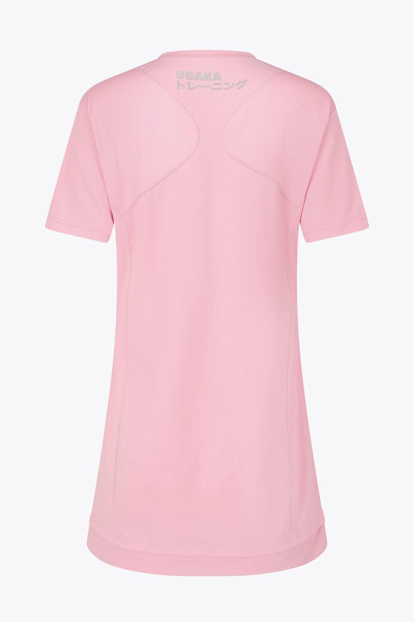 Abito tecnico con scollo a V da donna di Osaka | Rosa fondente 4/6