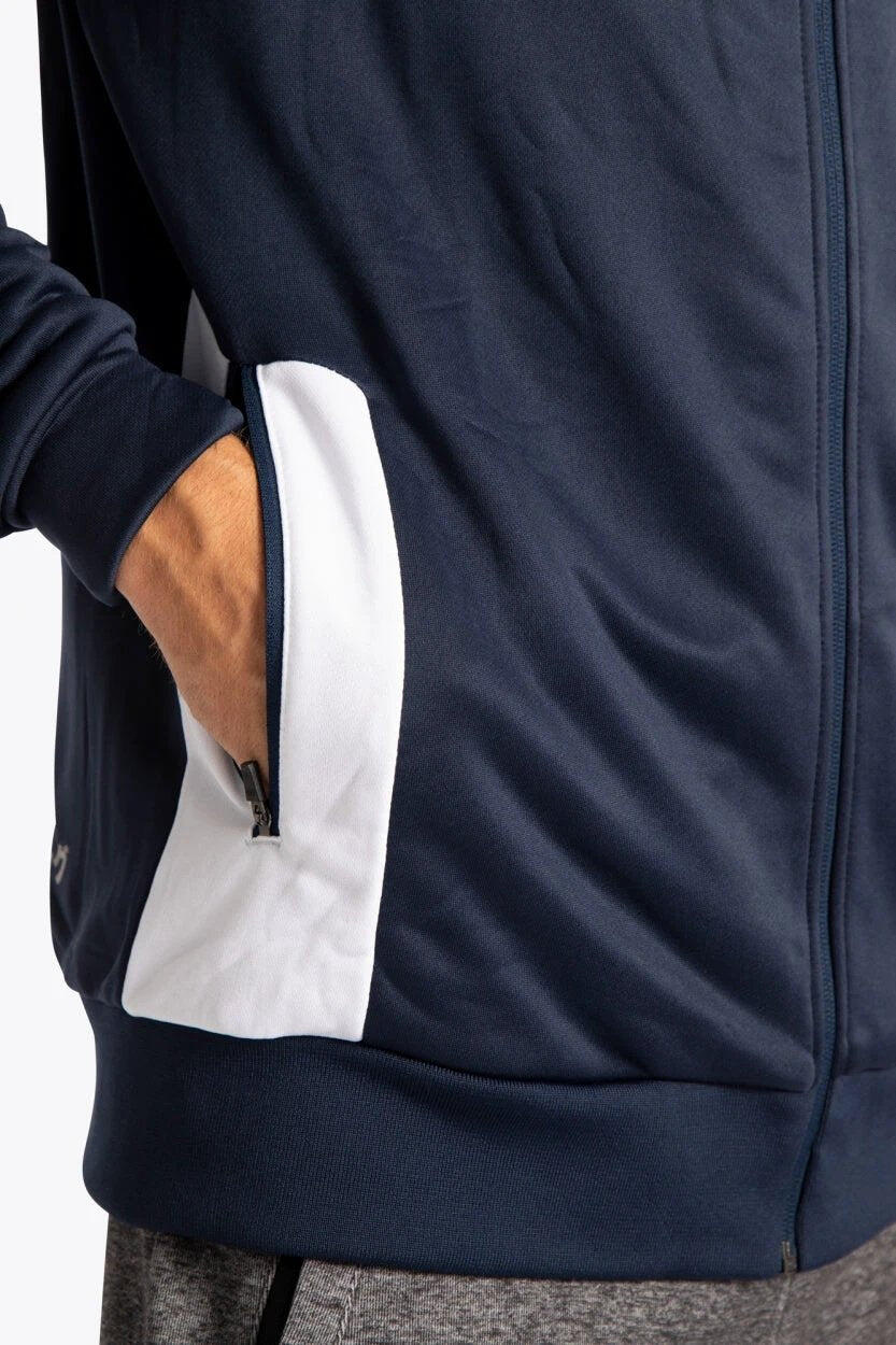 Sweat à capuche zippé d'entraînement Osaka pour hommes | Marine 6/6