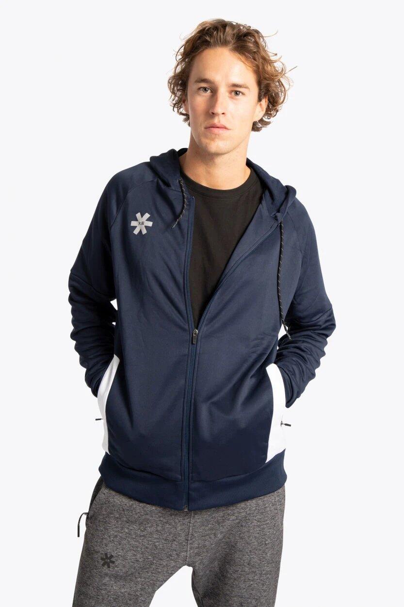Sweat à capuche zippé d'entraînement Osaka pour hommes | Marine 1/6