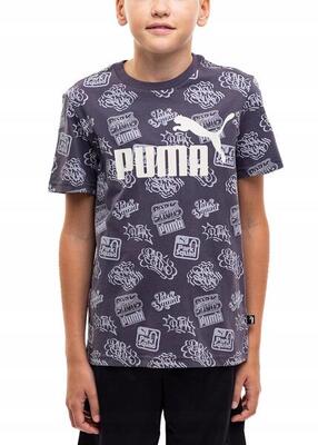 Puma ess+ mid 90s aop t-shirt voor kinderen