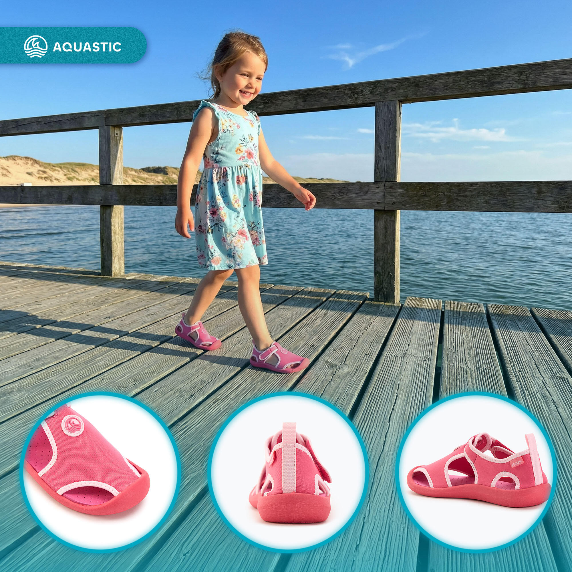 AQUASTIC Sandales enfant Noni 3/7