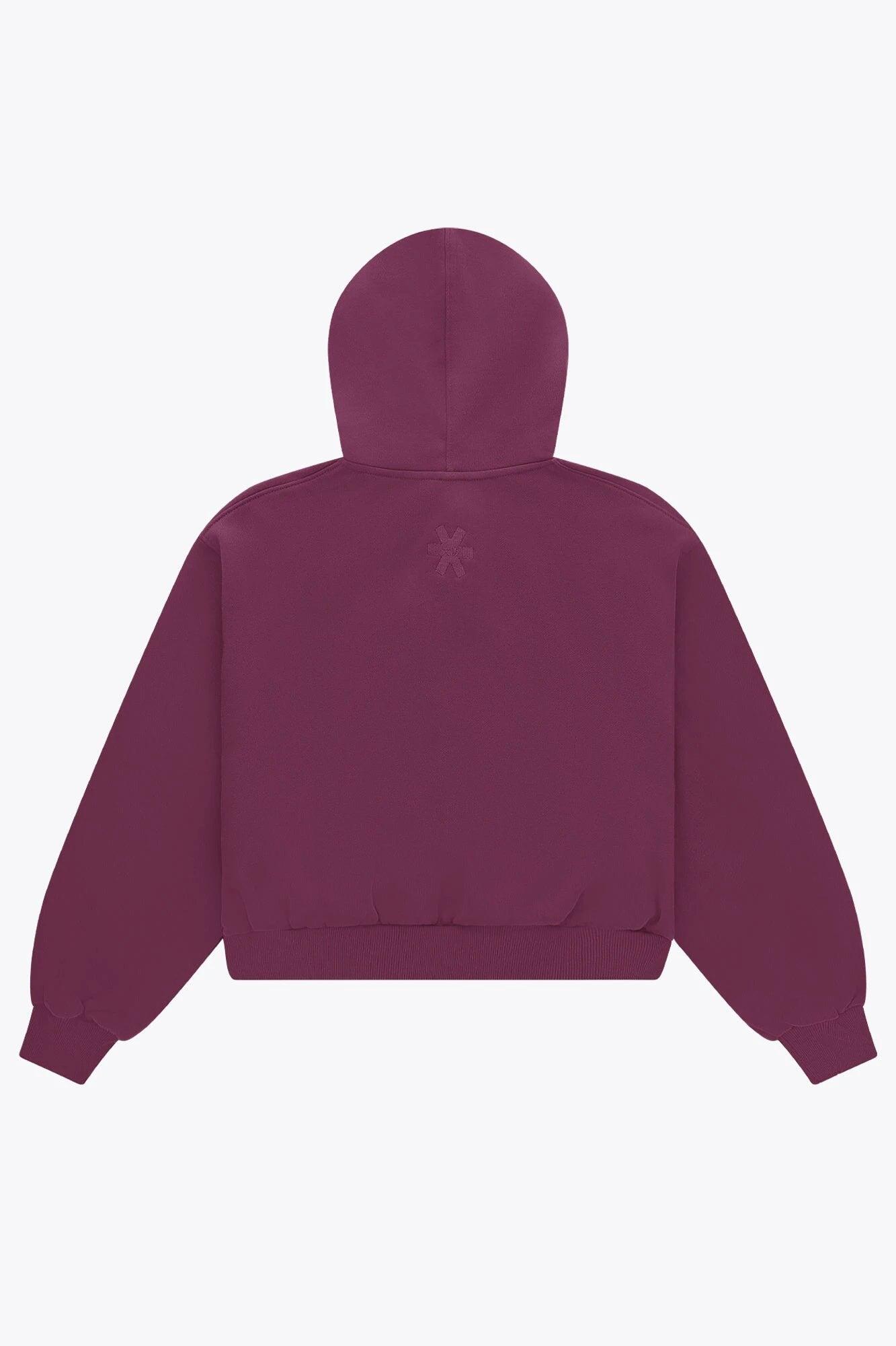 Osaka Dames Cropped Full Zip Hoodie | Kersenlak 4/6