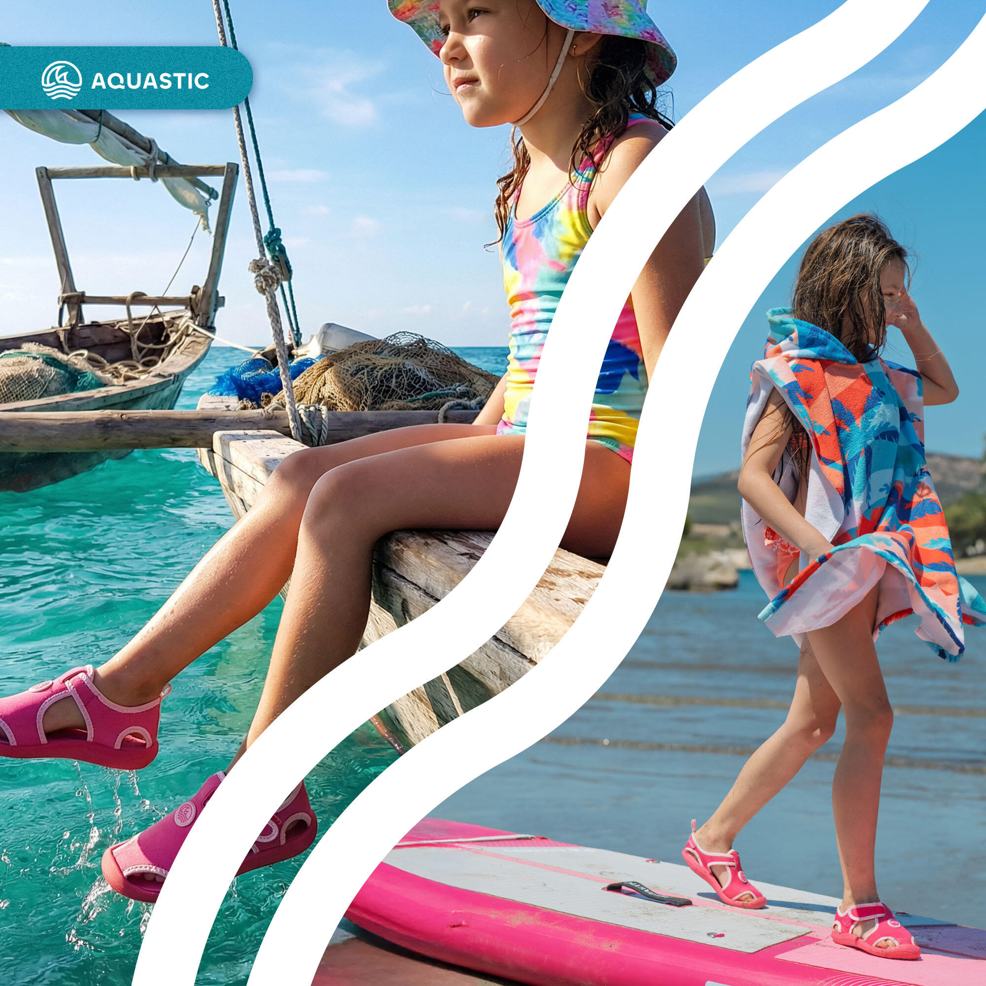 AQUASTIC Sandales enfant Noni 7/7