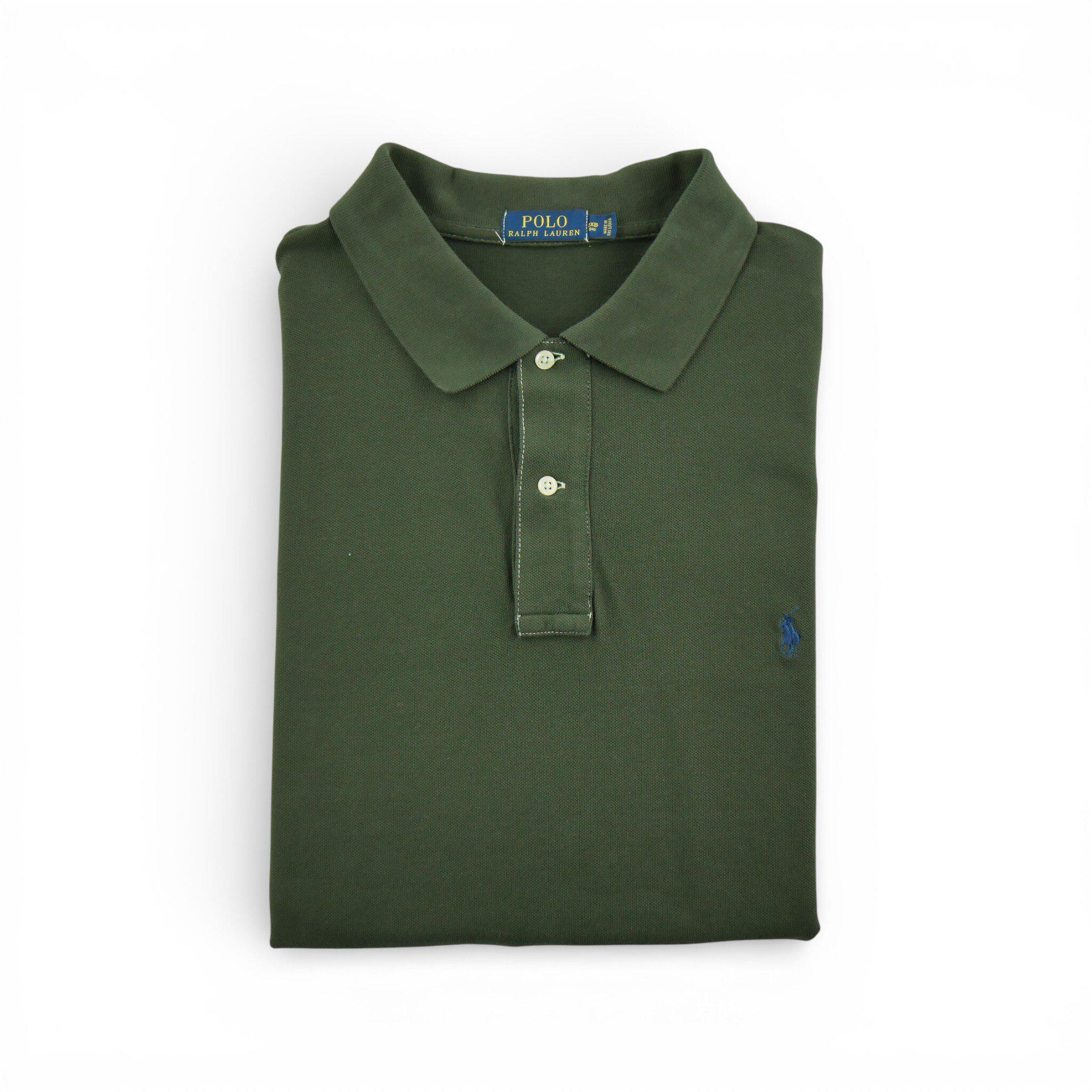 RALPH LAUREN Reconditionné - Polo manches courtes Homme Kaki - Bon État