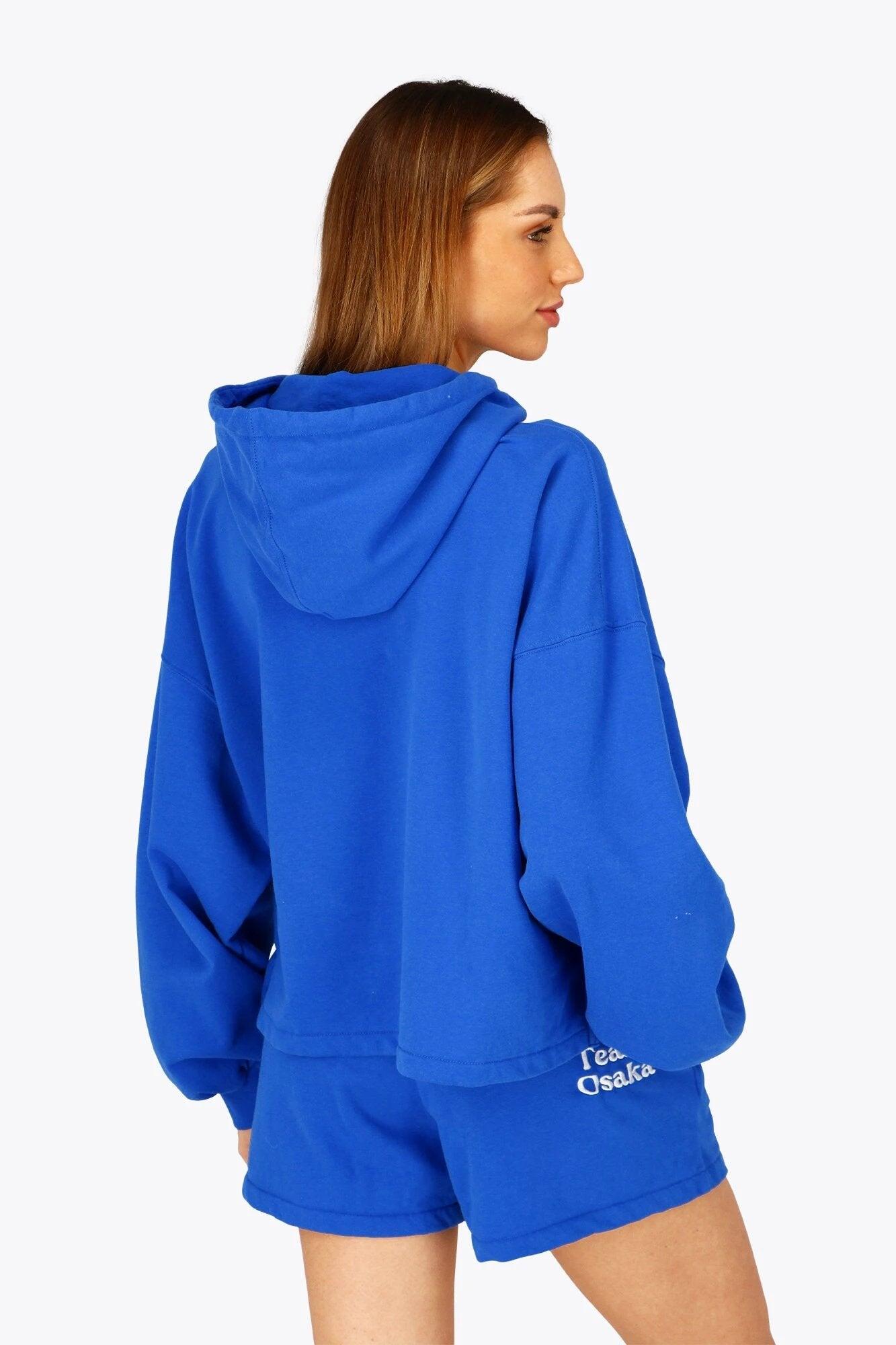 Sweat à capuche court pour femmes Osaka | Bleu Princesse 5/6