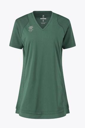 Robe technique à col en V Osaka pour femme | Vert Bayou