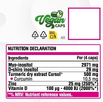 LIFE PRO OVAPRO MYO INOSITOL 120 VEGANCAPS 3/5