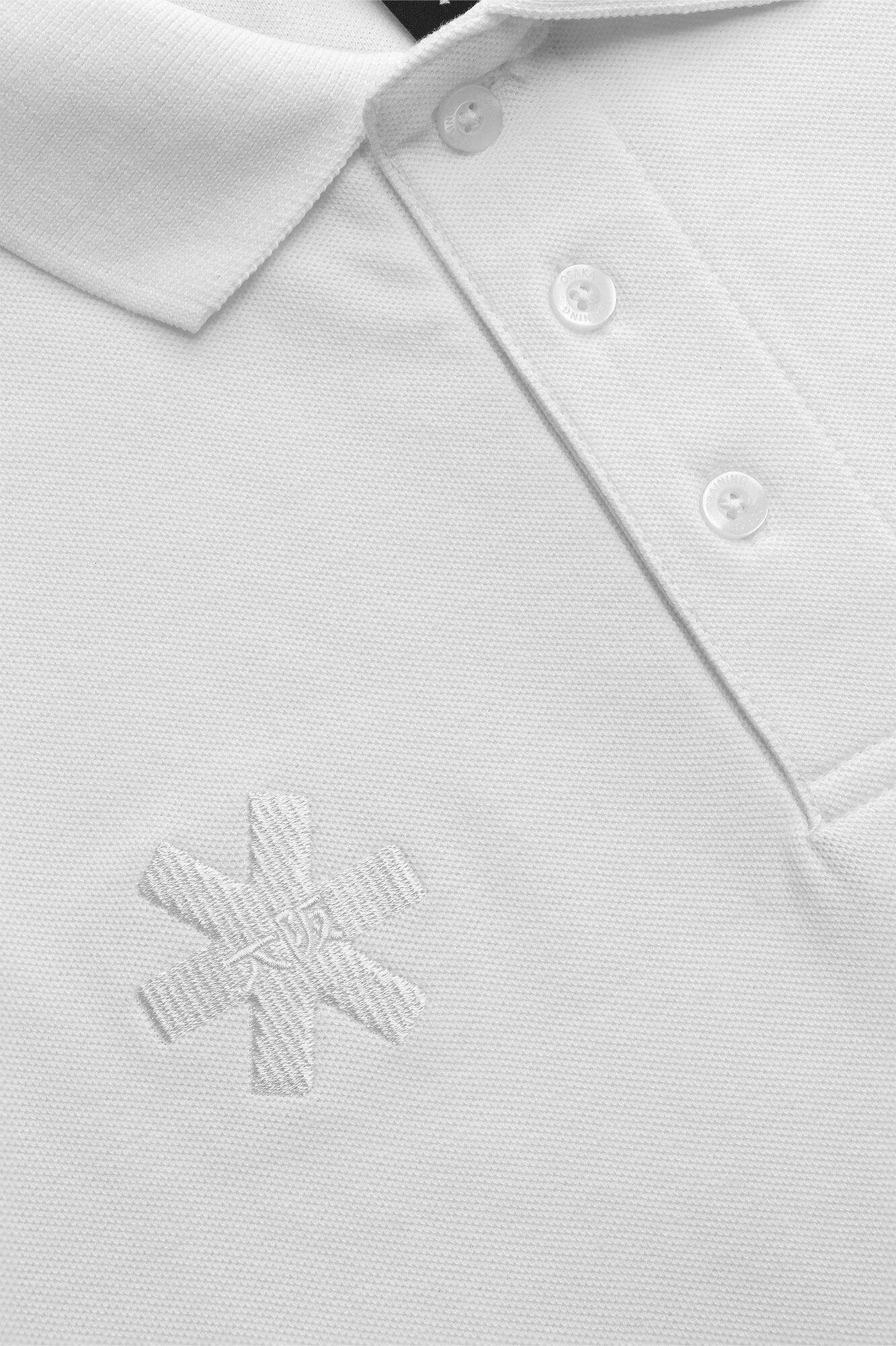 Osaka Polo unisexe basique | Blanc 4/4