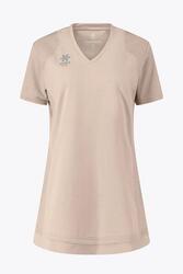 Robe technique à col en V Osaka pour femme | Gris soutenu