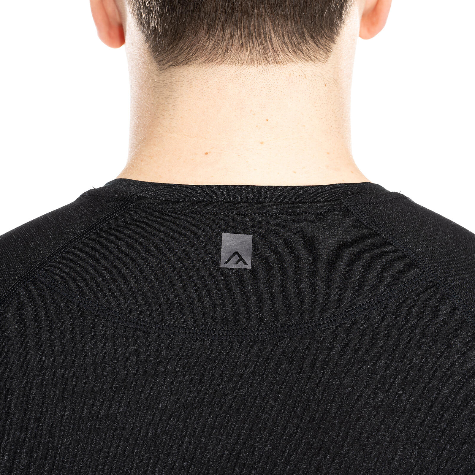 Nilo Merino Baselayer Shirt Herren kurzarm Wandern - coalblack 6/7
