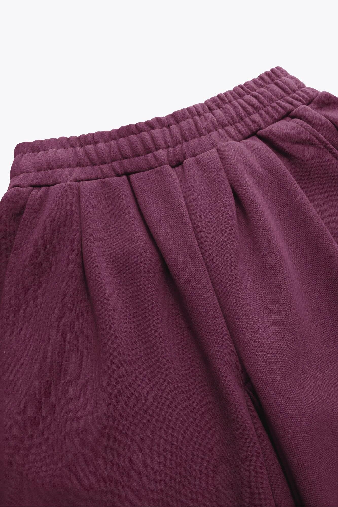 Pantalon de survêtement Osaka pour femme, coupe large | Laque cerise 6/6