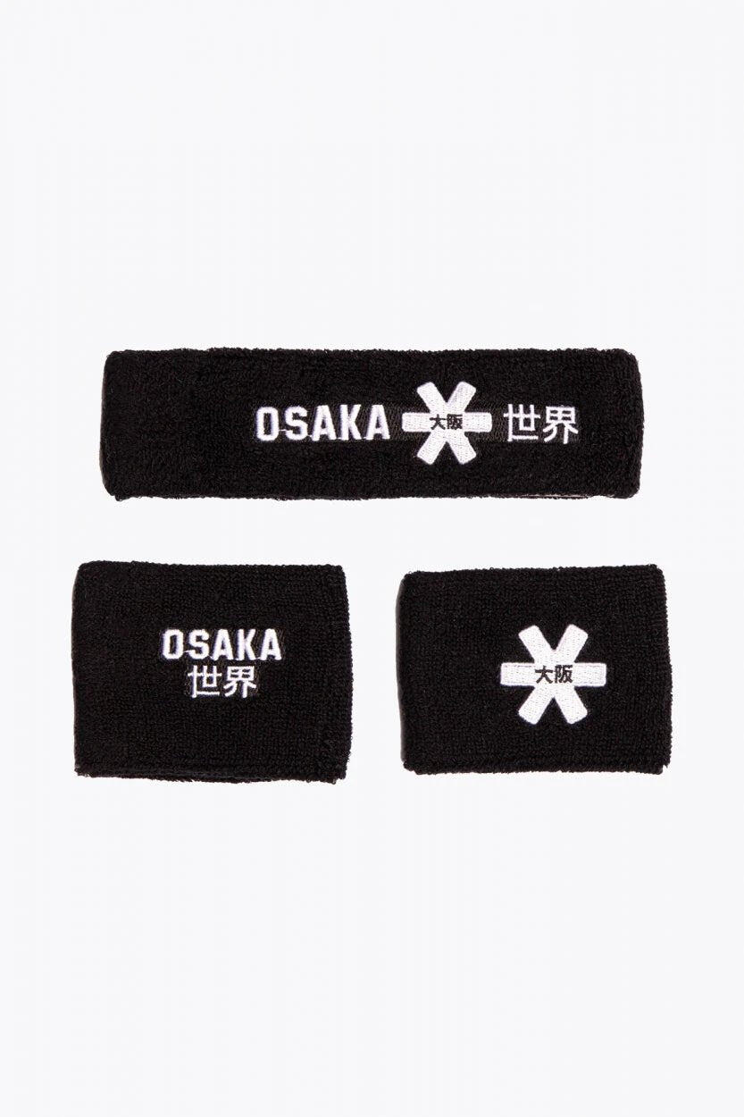 Set di fasce antisudore Osaka | Nero-Bianco 2/2