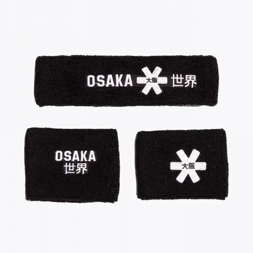 Osaka Sweatband Set | Black-White