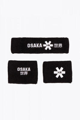 Set di fasce antisudore Osaka | Nero-Bianco