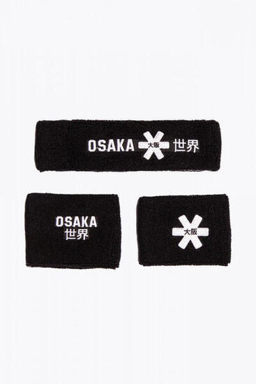 Set di fasce antisudore Osaka | Nero-Bianco