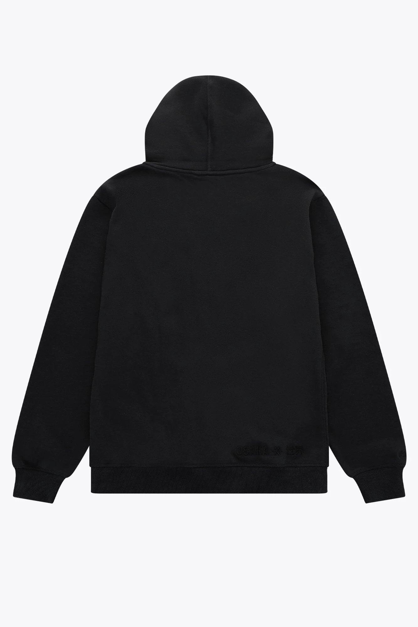 Sudadera con capucha unisex Osaka básica | Negro 3/6