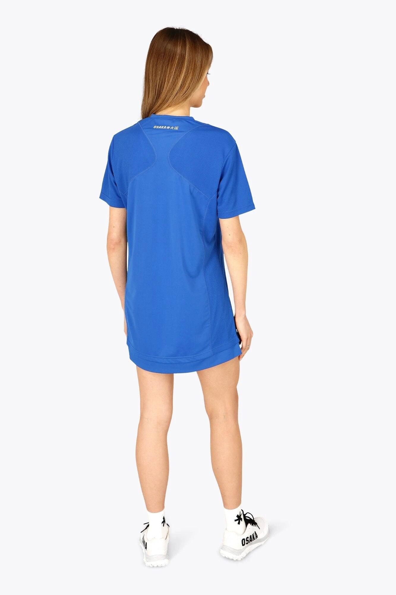 Vestido técnico con cuello en V para mujer Osaka | princesa azul 6/6