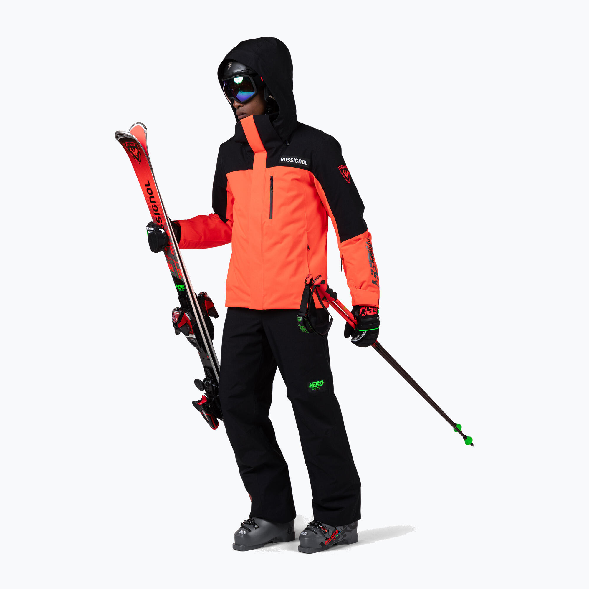 Kurtka narciarska Rossignol Hero Velika Insulated Neon Red - L 2/5
