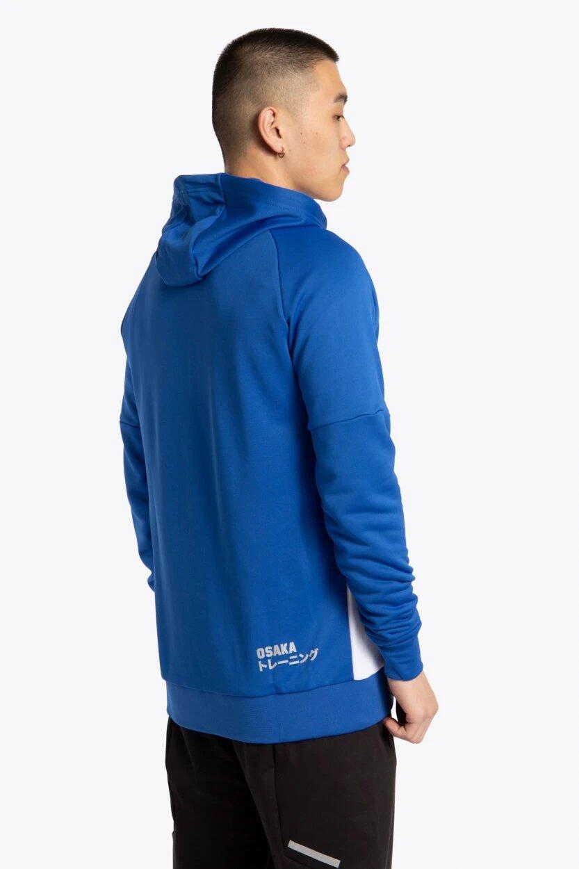Sweat à capuche zippé d'entraînement Osaka pour hommes | Bleu roi 3/6