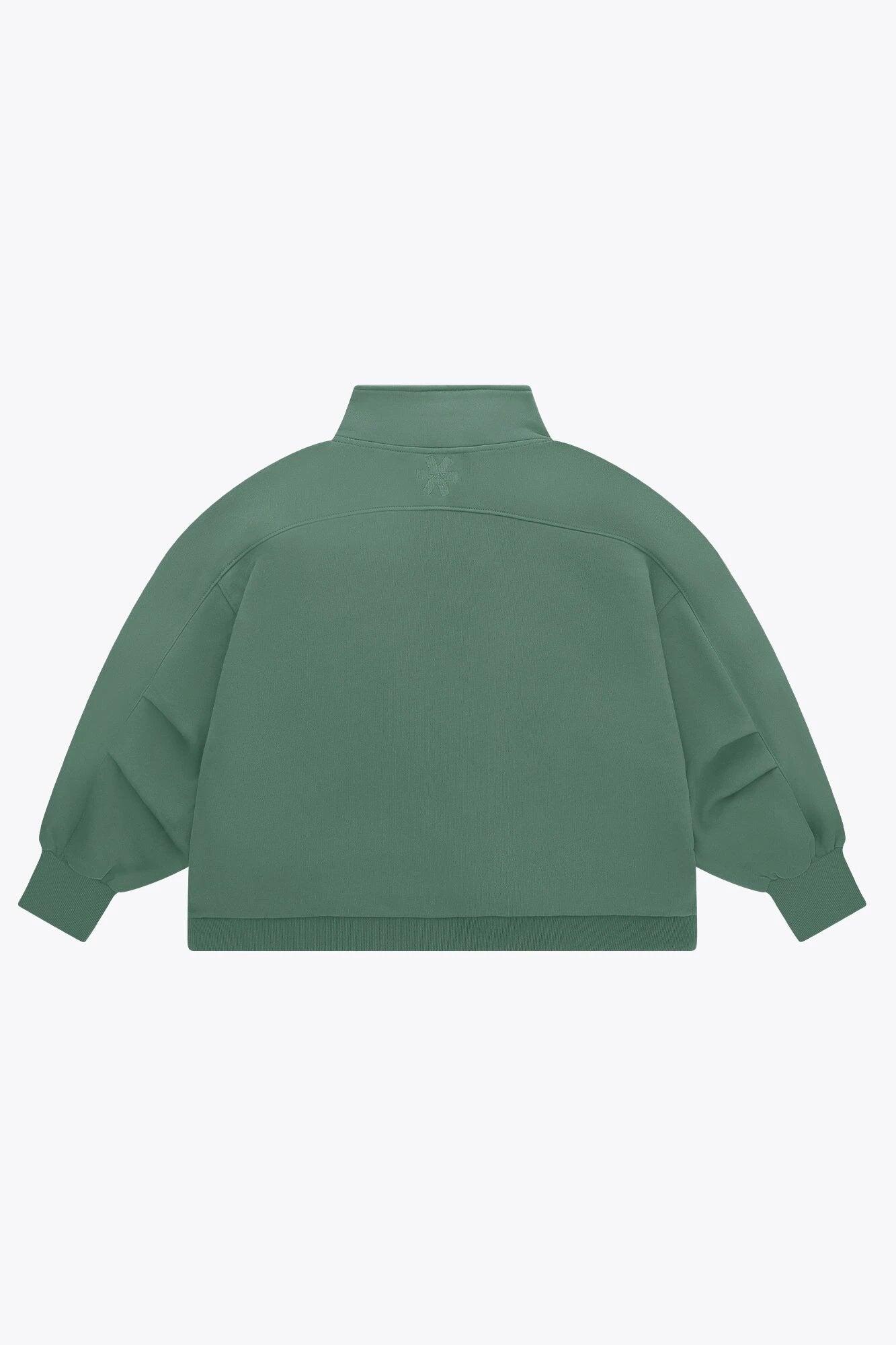 Osaka Dames Cropped Half Zip Trui | Bayou Groen 3/6