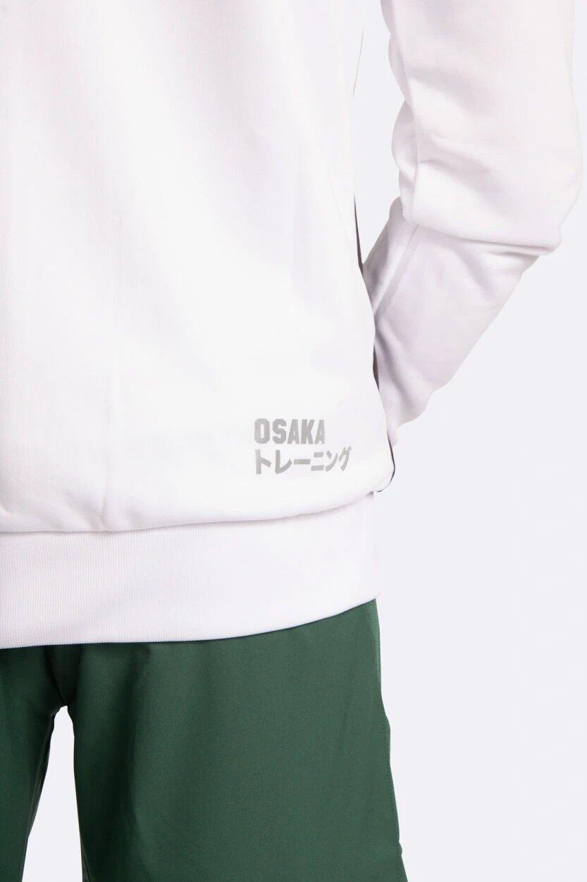 Sweat à capuche zippé d'entraînement Osaka pour hommes | Blanc 6/6