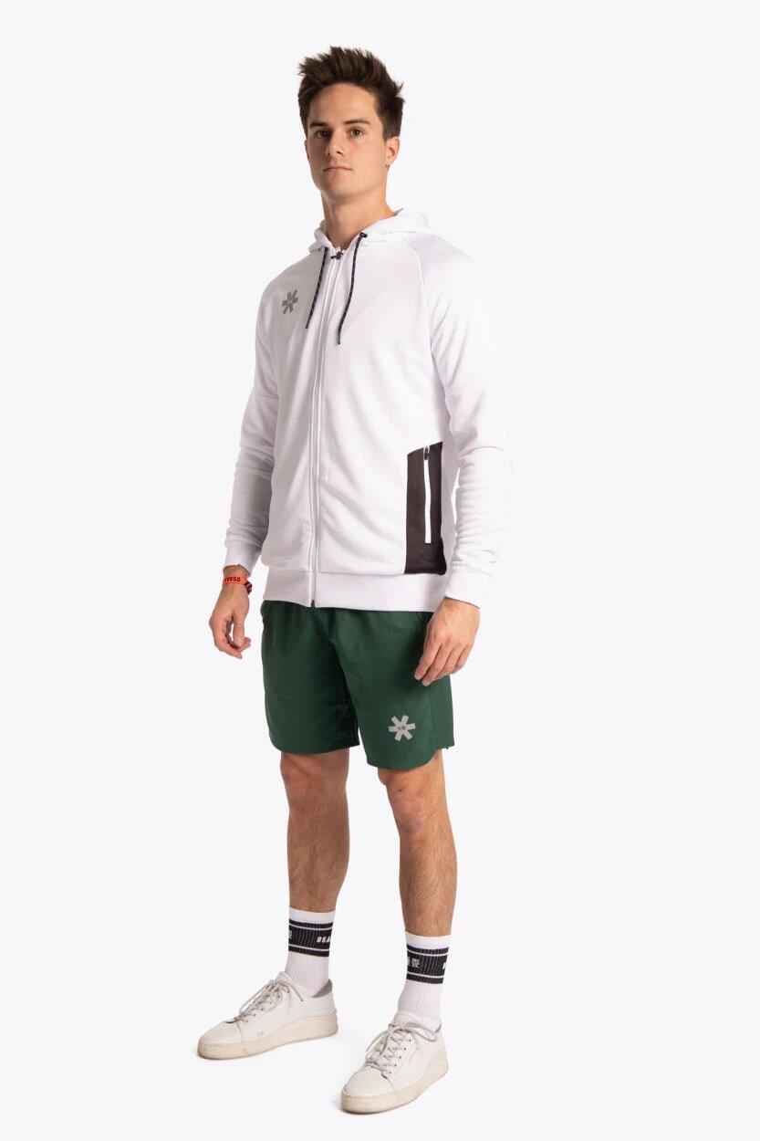 Sweat à capuche zippé d'entraînement Osaka pour hommes | Blanc 5/6