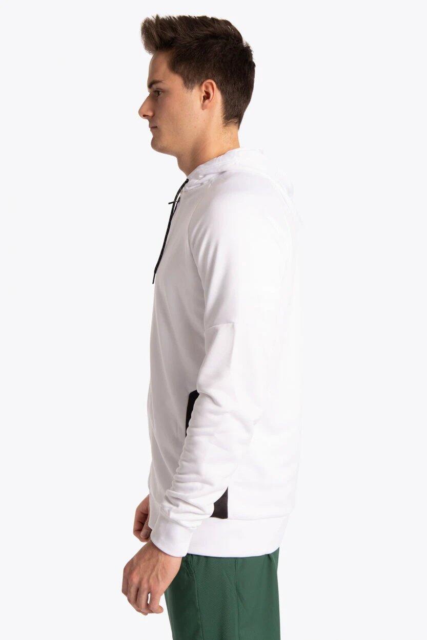 Sweat à capuche zippé d'entraînement Osaka pour hommes | Blanc 4/6