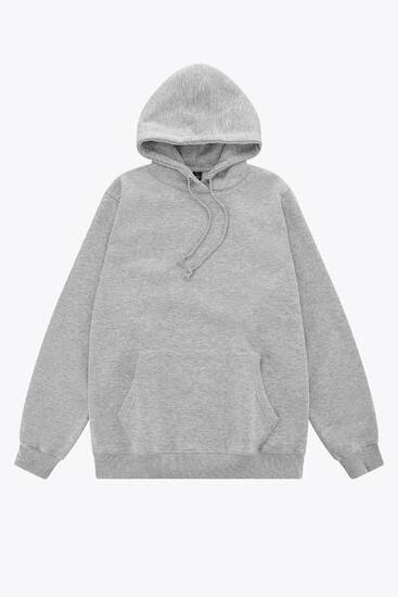 Sweat à capuche unisexe Osaka Basic | Gris Mélange