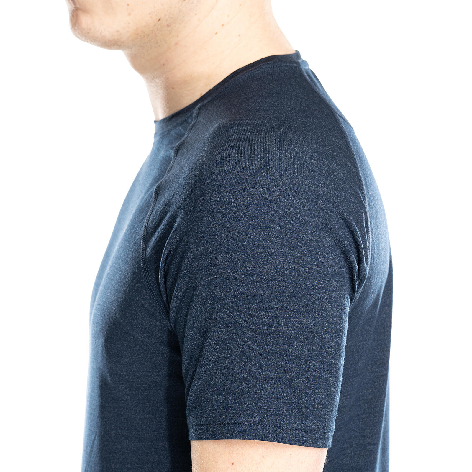 Nilo Merino Baselayer Shirt Herren kurzarm Wandern - deepblue 7/7