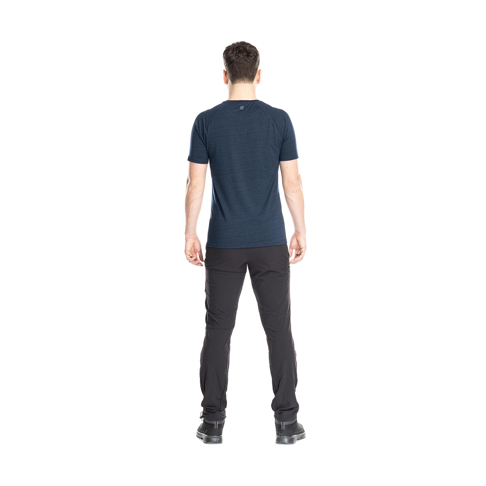 Nilo Merino Baselayer Shirt Herren kurzarm Wandern - deepblue 5/7