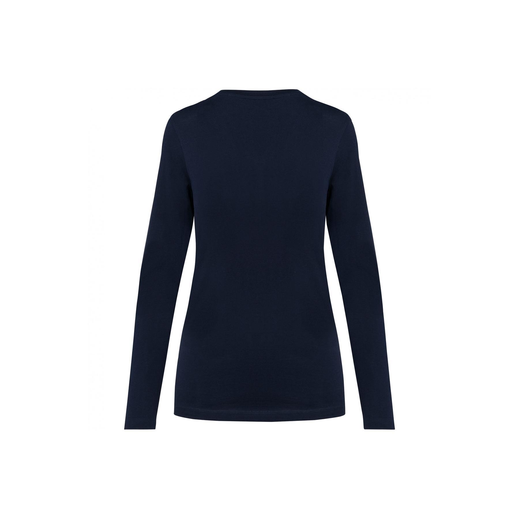 Camiseta de manga larga con cuello en V de suprima para mujer Kariban Premium 2/3